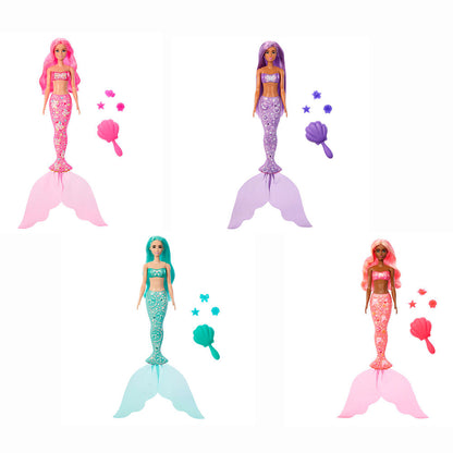 barbie color reveal mermaid doll assorted
