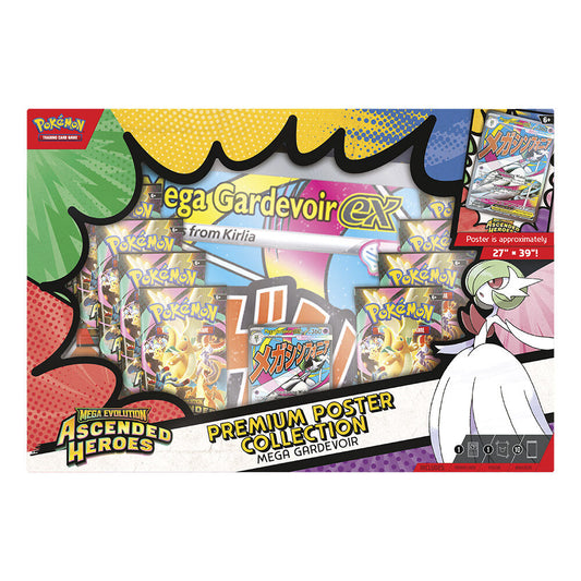 Coleção Premium de Pôsteres em Blister Pack Cartas Pokémon Heróis Ascendidos (Sorteio em Inglês)