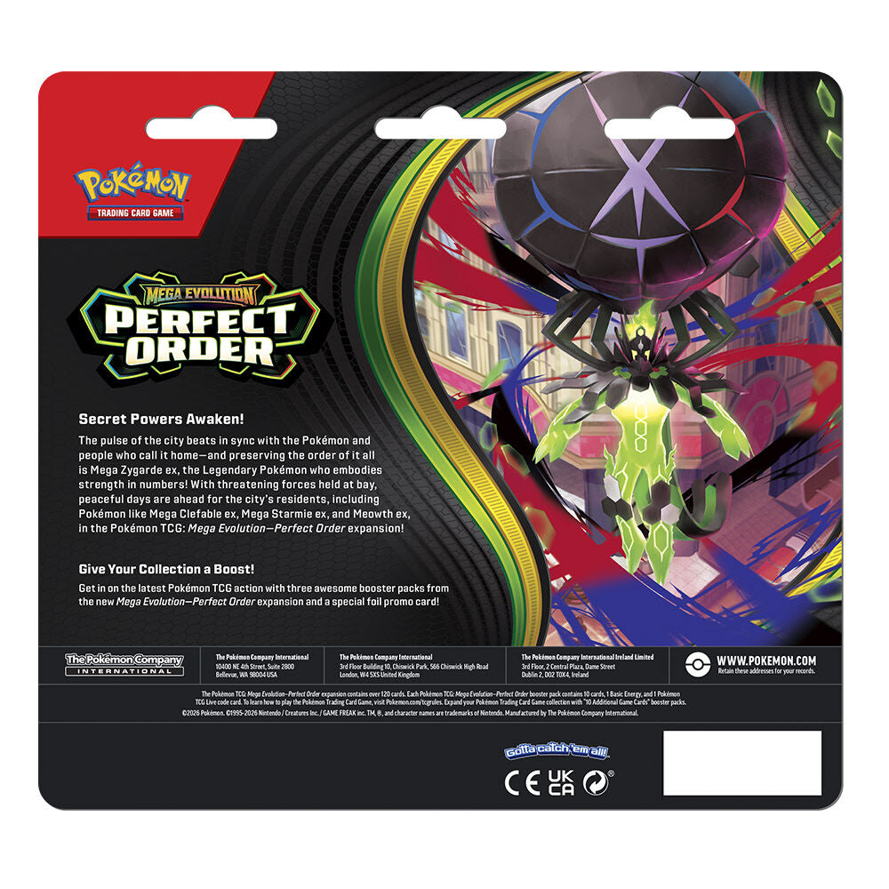 Blister pack of 3 Perfect Balance Pokemon cards (English)