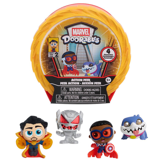 Surprise capsule 4 figures Action Mini Peek Series 2 Marvel Doorables assorted