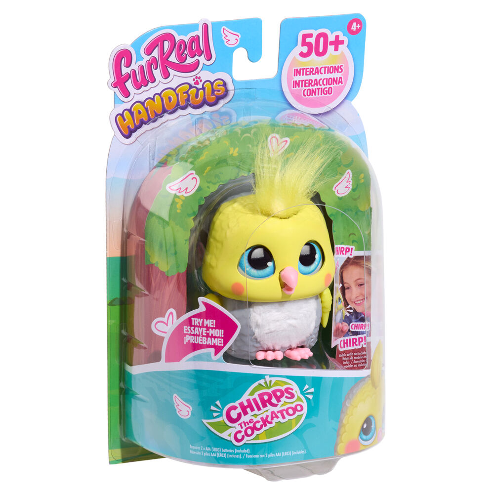 furreal handfuls cockatoo interactive doll