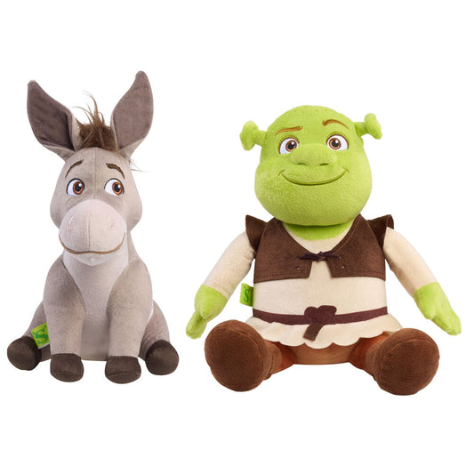 Shrek and Donkey Plush Toys 32cm Assorted