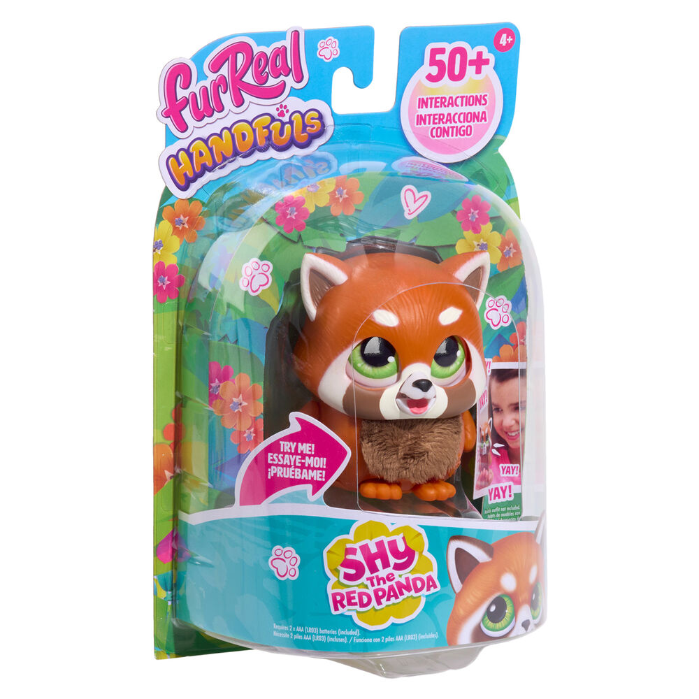 furreal handfuls red panda interactive doll