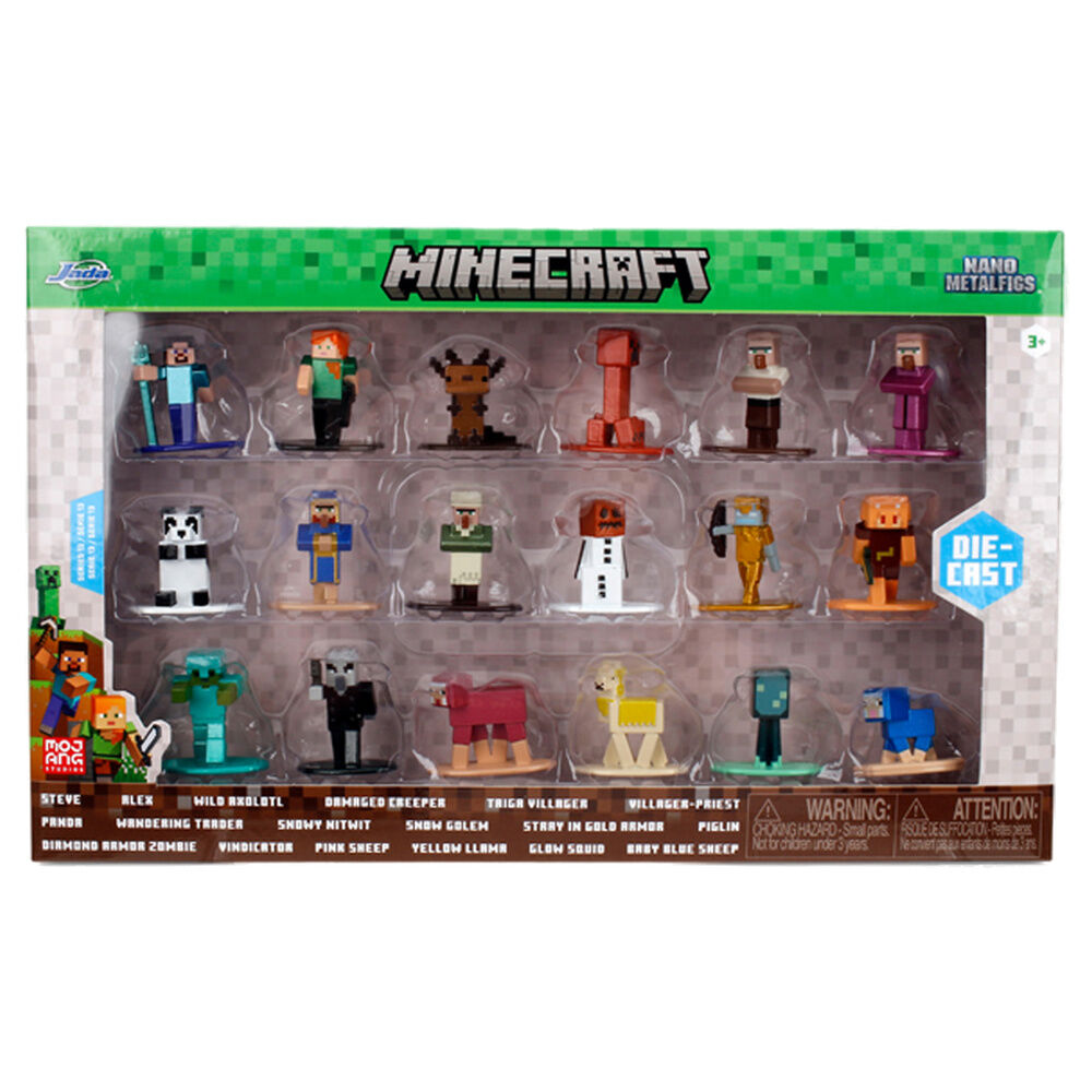 blister 18 minecraft figures 4cm