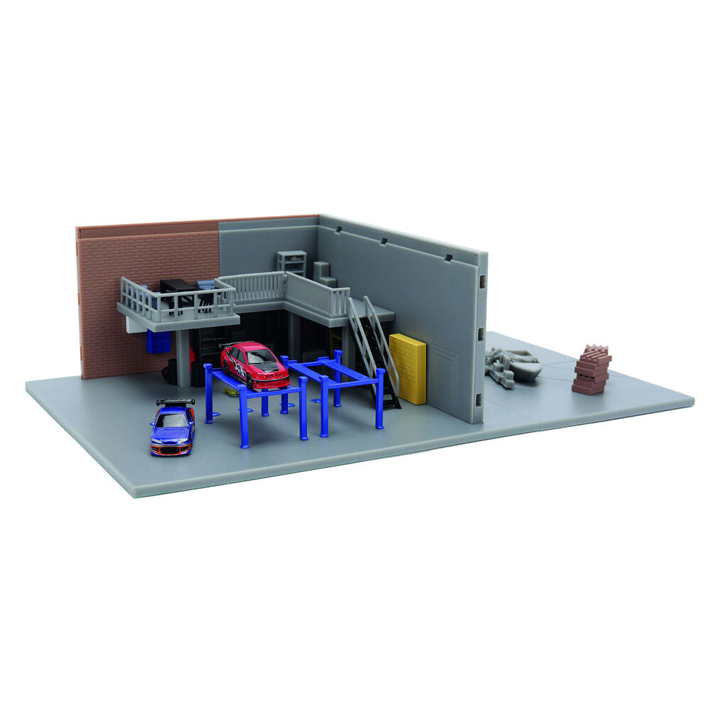 han fast & furious garage diorama replica