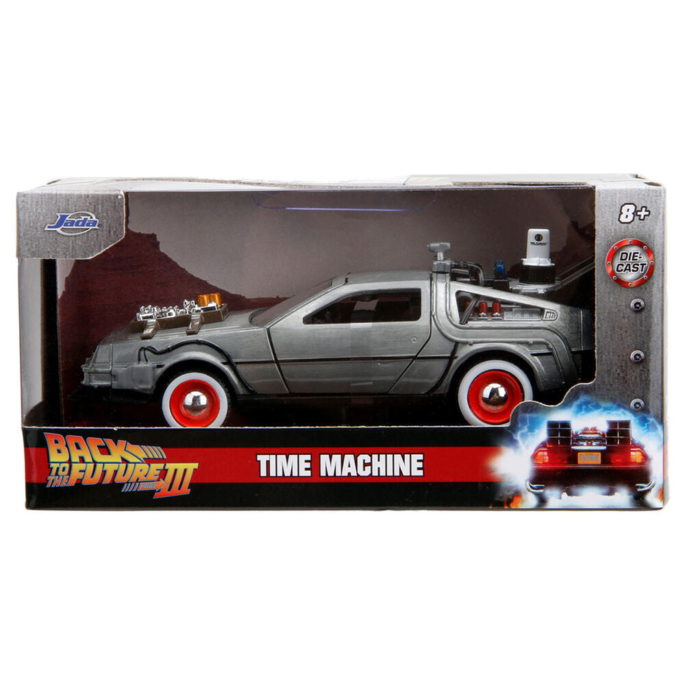 Replika samochodu DLorean Time Machine z filmu Powrót do przyszłości III