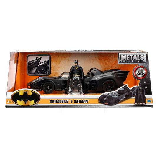 Blister z figurką Batmana + metalowy samochód Batmobil DC Comics