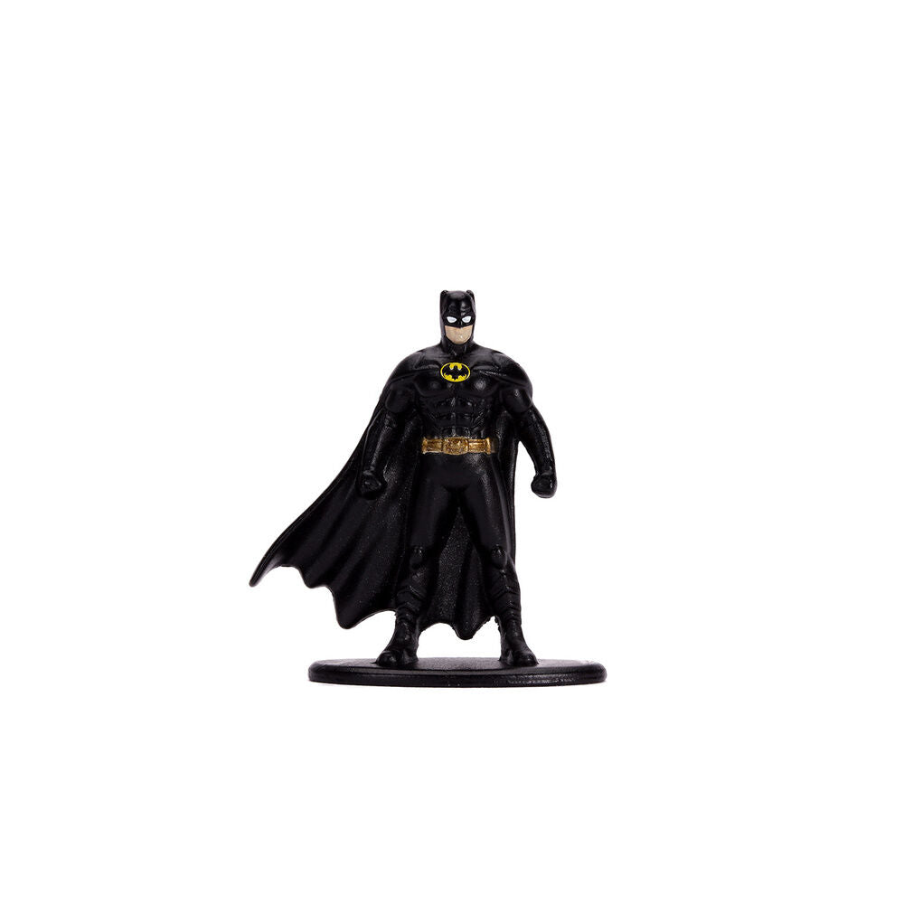 Batman figure blister pack + Batmobile car 1989 metal DC Comics
