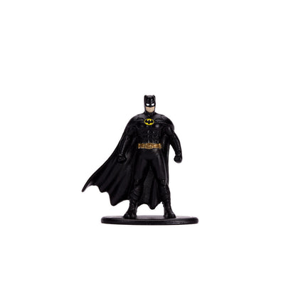 Batman figure blister pack + Batmobile car 1989 metal DC Comics
