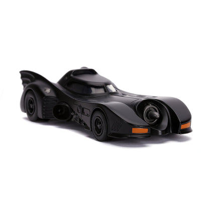 Batman figure blister pack + Batmobile car 1989 metal DC Comics