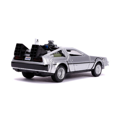 Replika samochodu DLorean Time Machine z filmu Powrót do przyszłości II