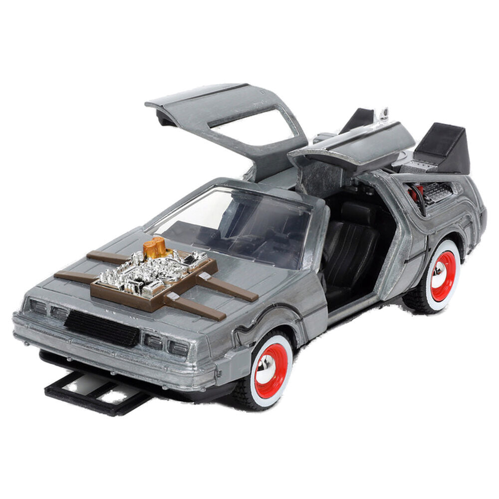 Replika samochodu DLorean Time Machine z filmu Powrót do przyszłości III