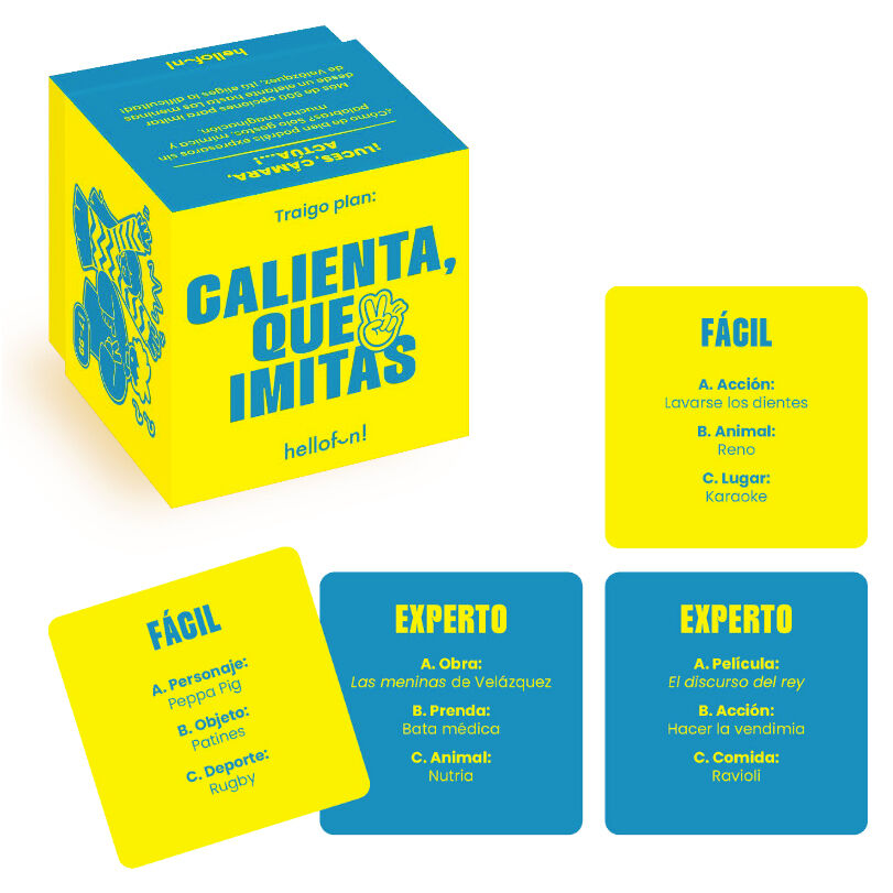 warm up game that imitates (spanish)