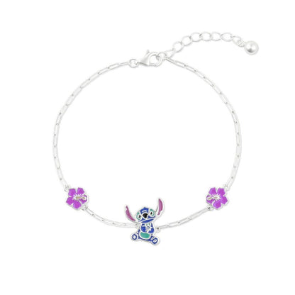 Braccialetto d'argento Disney Stitch