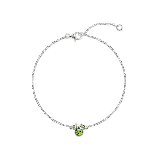 minnie disney silver bracelet august