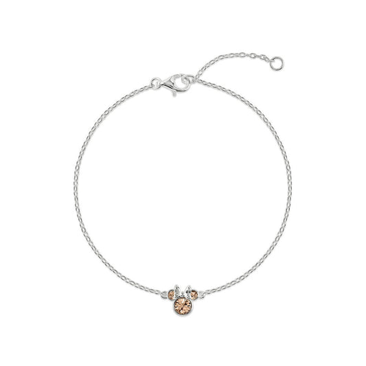minnie disney june silver bracelet