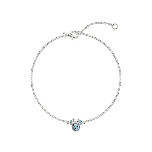 minnie disney march silver bracelet