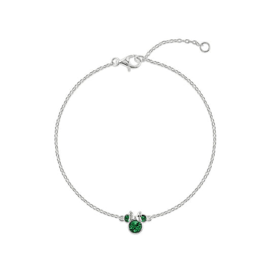 minnie mouse disney silver bracelet may