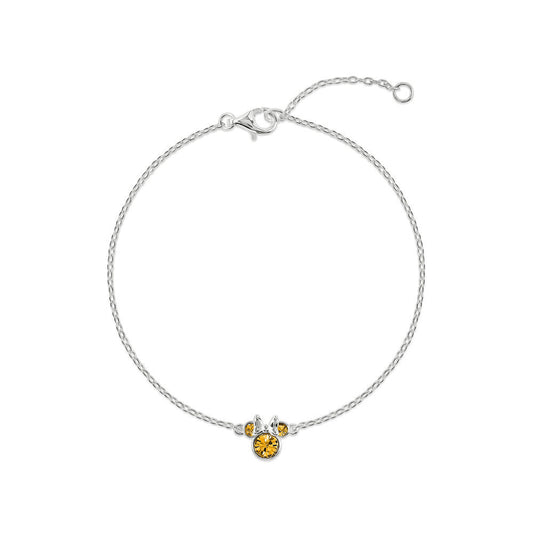 minnie mouse disney silver bracelet november