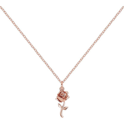 disney beauty and the beast pink pendant