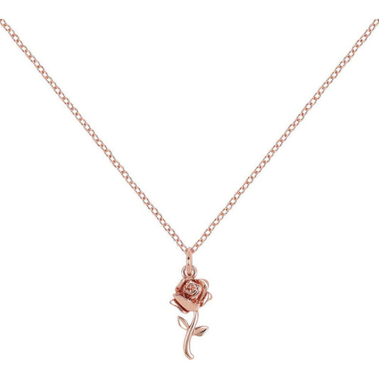 disney beauty and the beast pink pendant