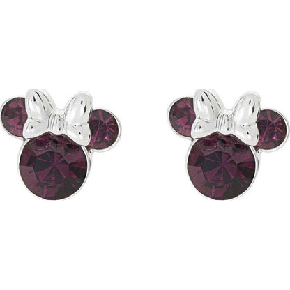 Minnie Mouse Disney silver earrings February