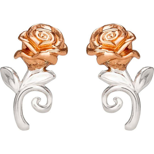 pink earrings from beauty and the beast disney silver