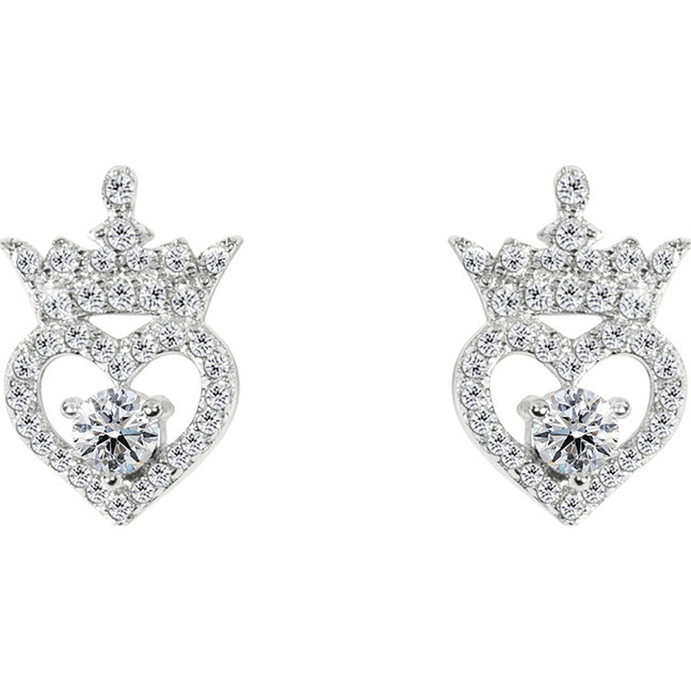 april disney princess silver earrings
