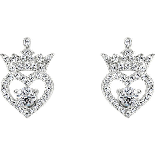april disney princess silver earrings