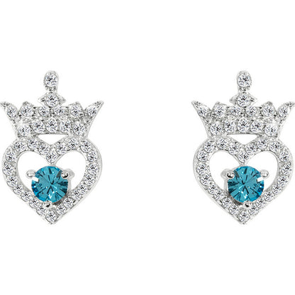 disney princesses silver earrings march