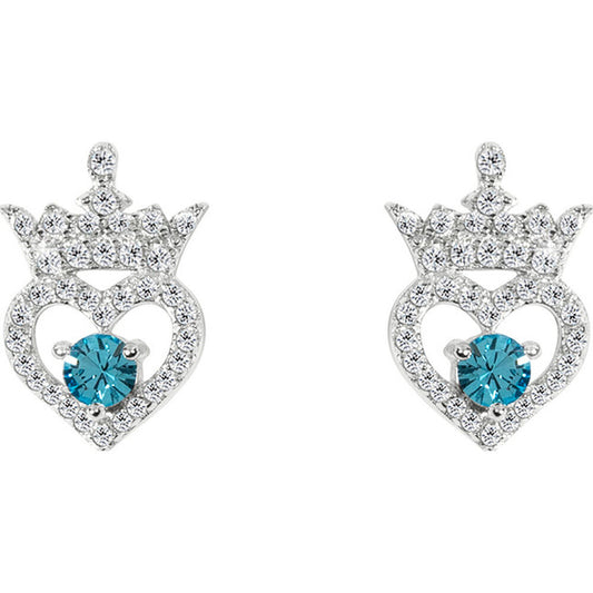 disney princesses silver earrings march