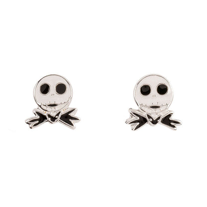 jack skellington nightmare before christmas disney silver earrings