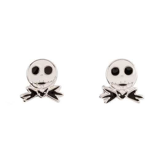 jack skellington nightmare before christmas disney silver earrings