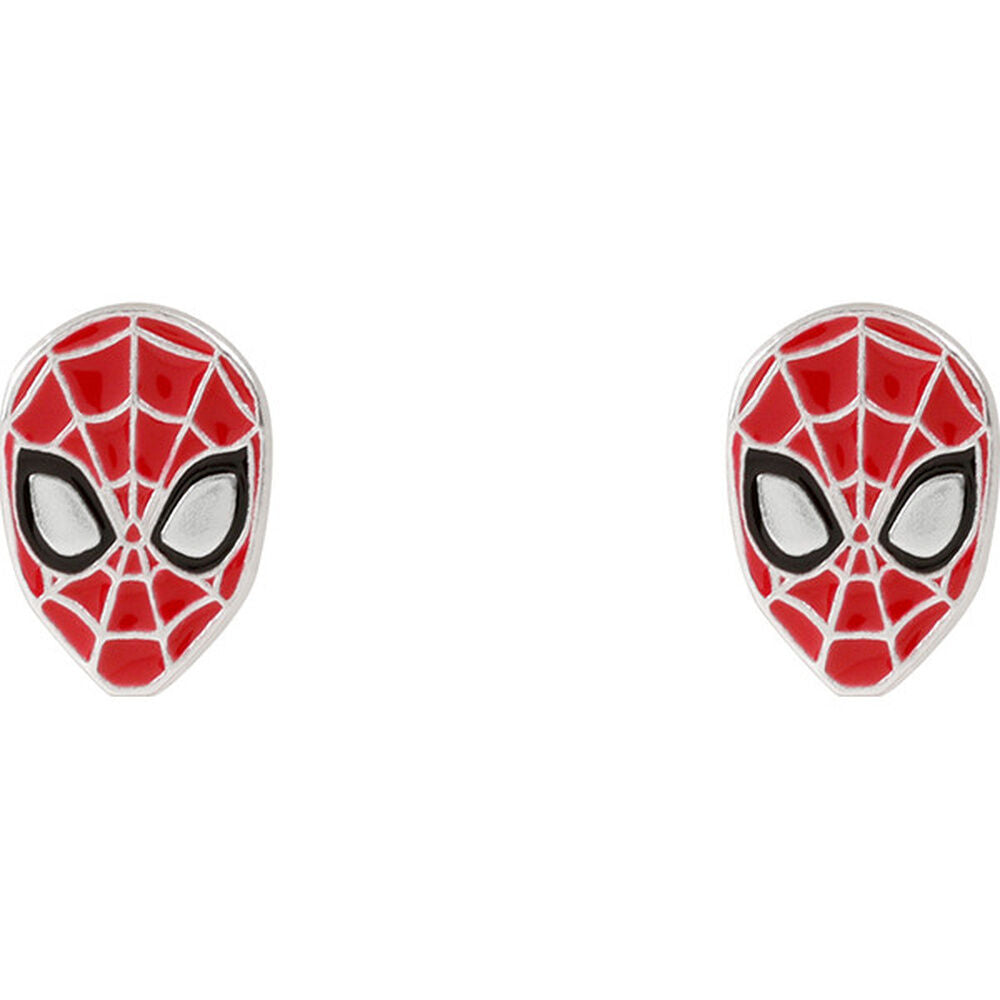 spiderman marvel silver earrings