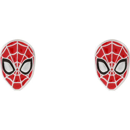 spiderman marvel silver earrings