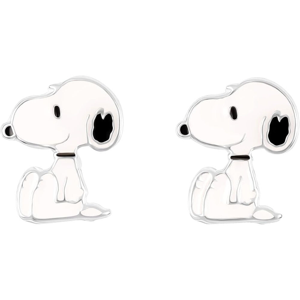 snoopy peanuts silver earrings