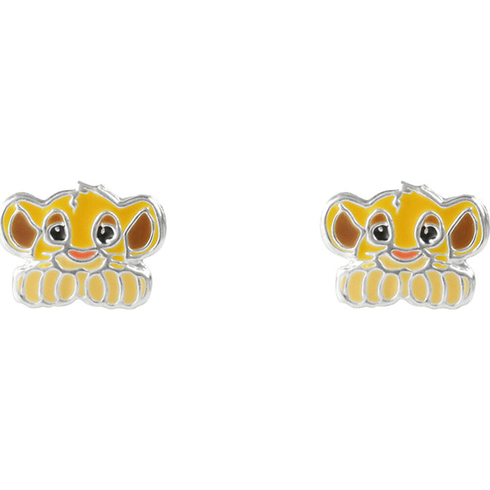 simba the lion king disney silver earrings