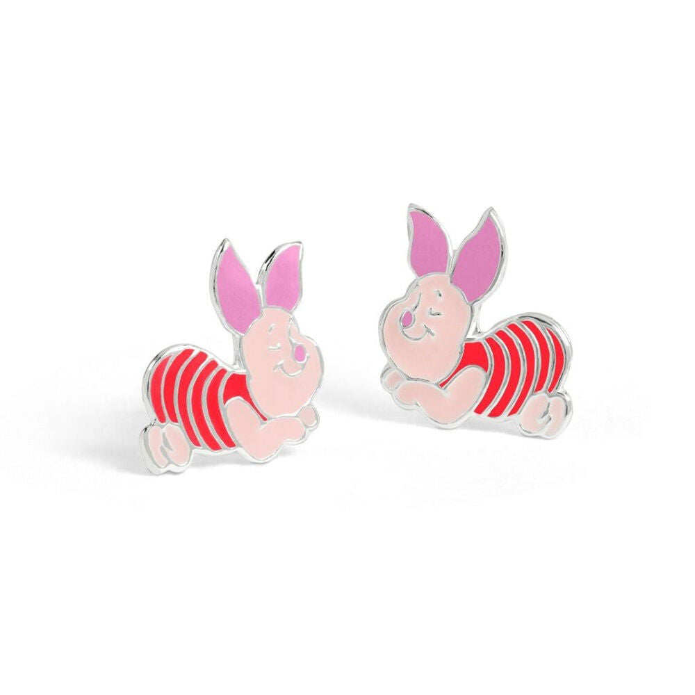 piglet winnie the pooh disney silver earrings