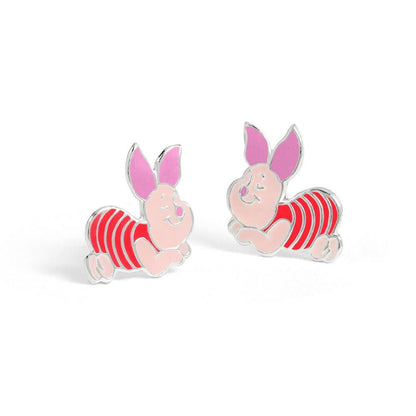 piglet winnie the pooh disney silver earrings