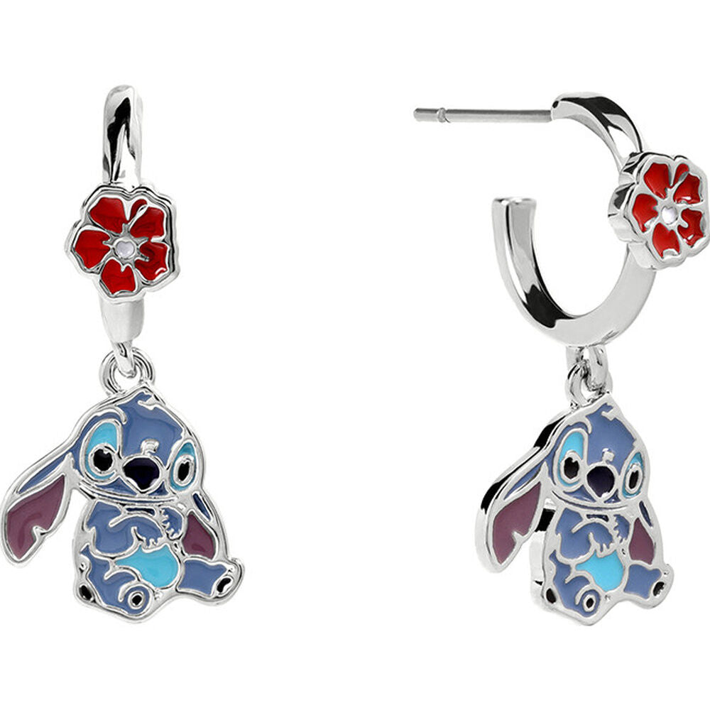 disney stitch charm earrings