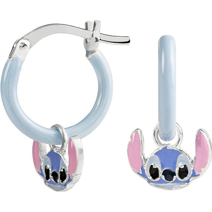 Disney Stitch Charm Earrings Silver