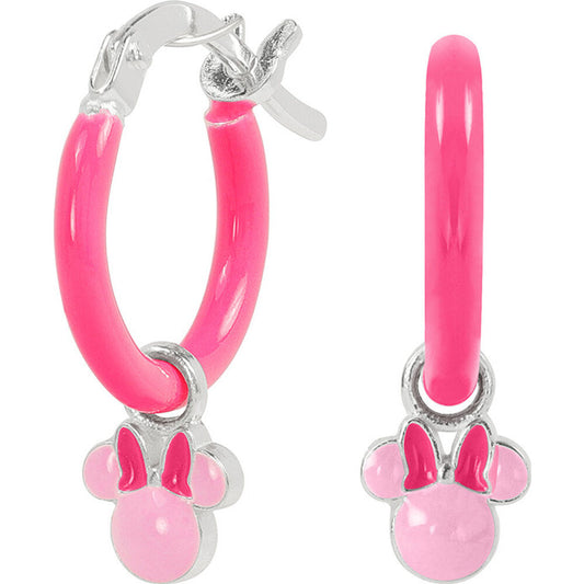 minnie mouse charm earrings  silver