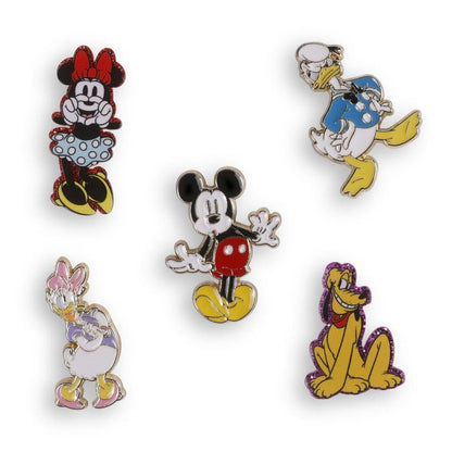 set of 5 mickey & friends disney pins