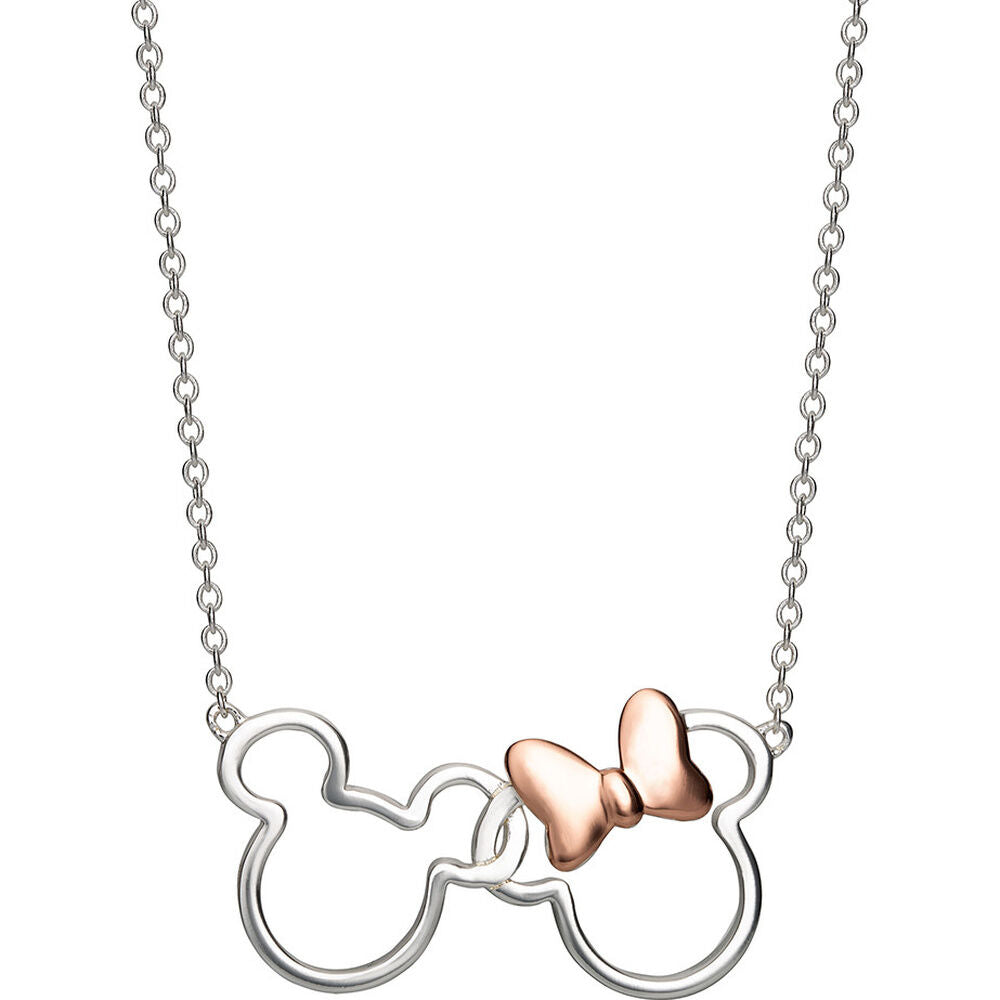 Mickey & Minnie Disney Silver Pendant