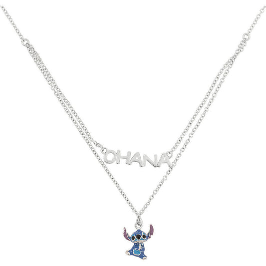 disney ohana stitch pendant silver