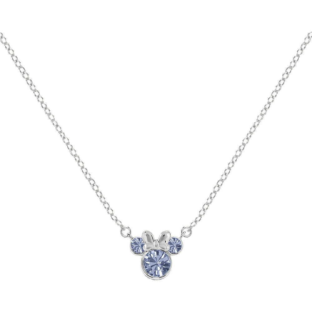 minnie mouse disney december pendant in silver