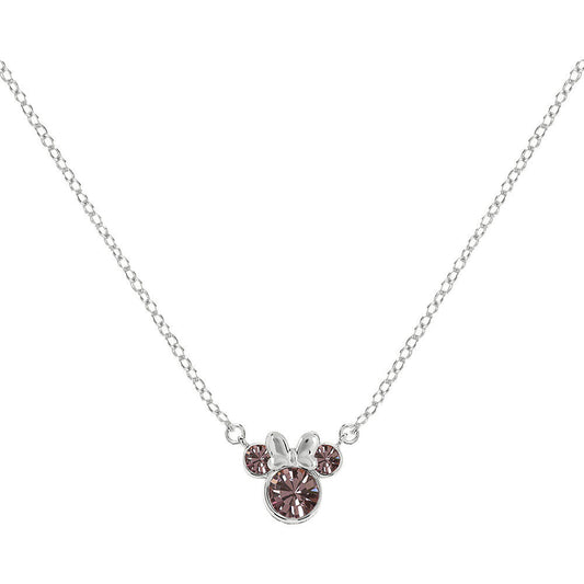 minnie mouse disney february pendant silver