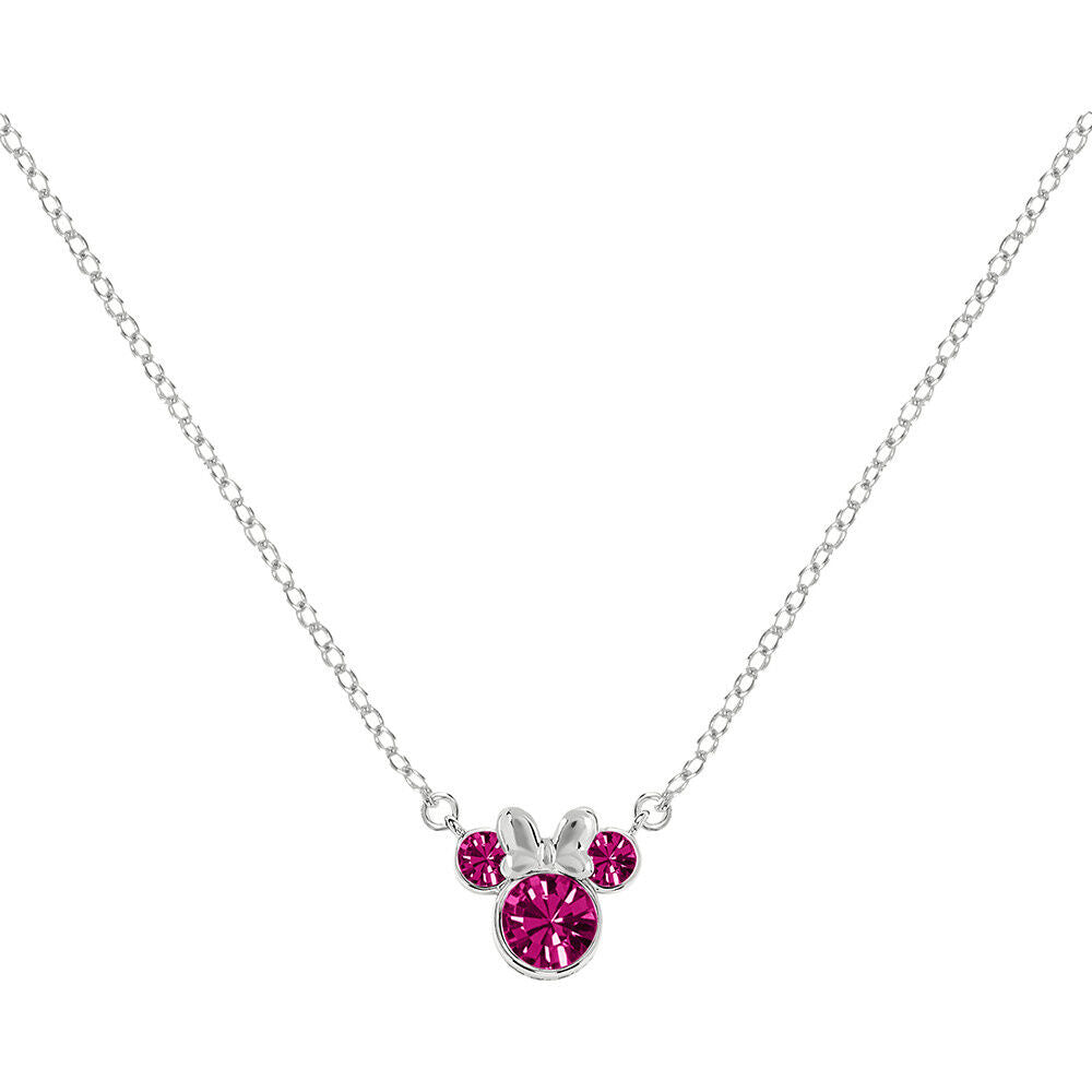 october minnie disney silver pendant