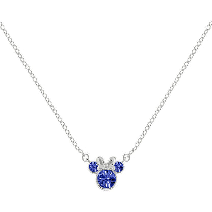 minnie mouse disney september pendant  silver