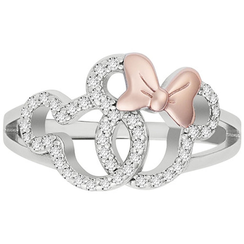 Mickey & Minnie Disney silver ring
